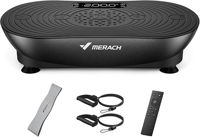 MERACH Vibration Plate Exercise Machine, Vibrating Platform for Lymphatic Drainage Weight Loss Mu... | Amazon (US)