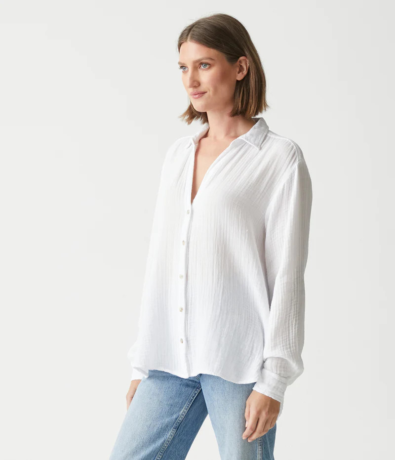 Leo Gauze Button Down Shirt | MichaelStars.com