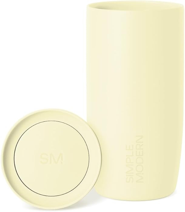 Simple Modern Travel Coffee Mug Tumbler with 360° Lid | Ceramic-Lined Insulated Stainless Steel ... | Amazon (US)