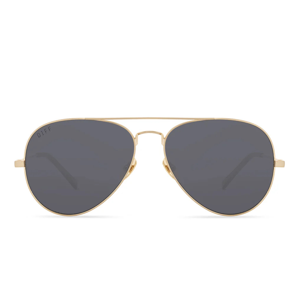 JOEY - HOW YOU DOIN' GOLD + GREY SUNGLASSES | DIFF Eyewear
