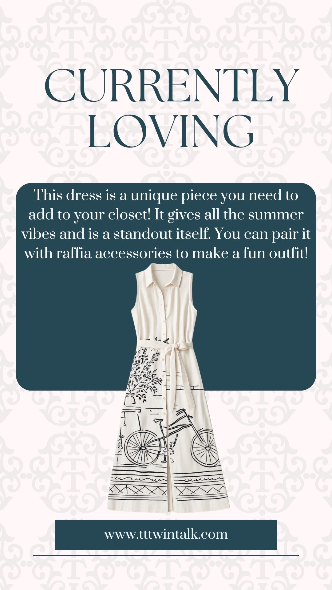 This dress is a unique piece you need to add to your closet! It gives all the summer vibes and is a standout itself. You can pair it with raffia accessories to make a fun outfit!

#LTKMidsize #LTKOver40 #LTKSeasonal