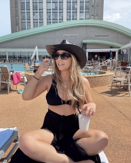 Pool day and bringing the yeehaw 🤠 always! 

Loved this western style for a pool day! Linked everything and wearing a small in the swimsuit and pants. 🖤☀️

#westernstyle #cowboy #cowgirl #poolday #pooloutfit #poolfit #swimwear #swimsuit

#LTKswim #LTKFestival #LTKfindsunder50