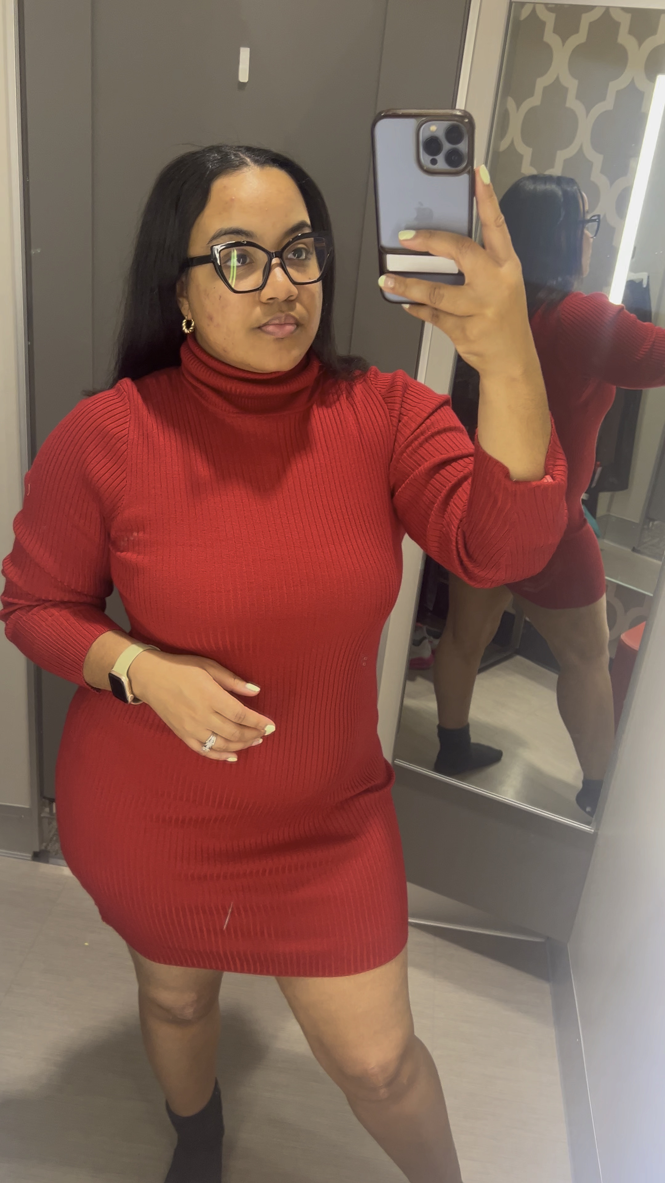 Sweater dress. Thanksgiving outfit. Christmas outfit. Fall curvy fashion. Winter curvy fashion. Size up for comfort 

#LTKplussize #LTKHoliday #LTKfindsunder50