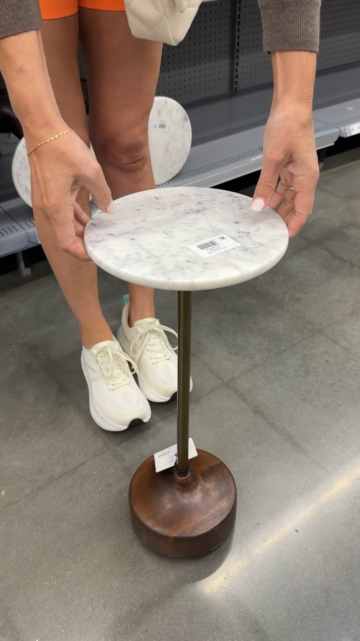 This marble beverage table is so cute and fun for summer in your home! A great Walmart find🤭

#LTKSeasonal #LTKHome #LTKSaleAlert
