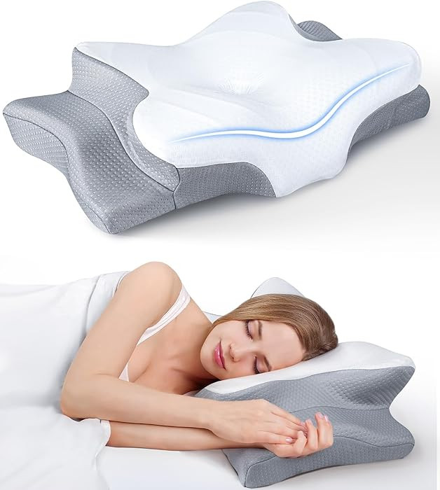 Ultra Pain Relief Cooling Pillow for Neck Support, Adjustable Cervical Pillow Cozy Sleeping, Odor... | Amazon (US)