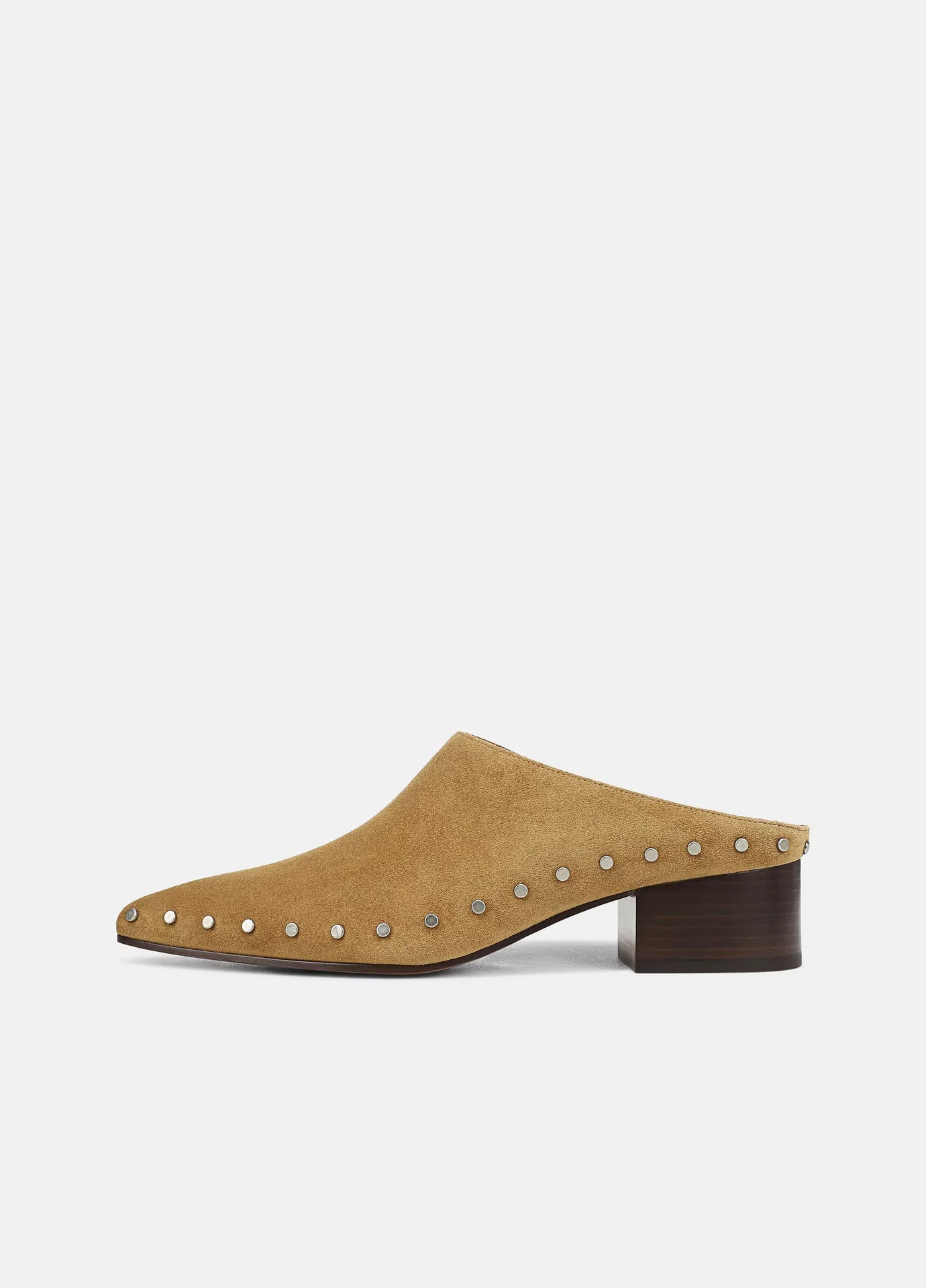 Women's August Studded Suede Mule, Honey Brown, Size 10 Vince | Vince LLC