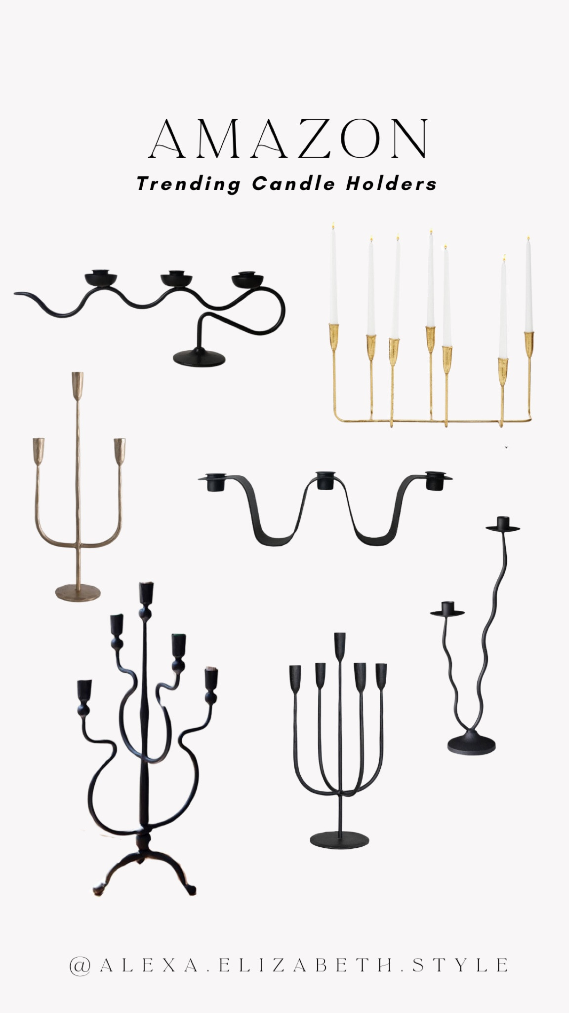 Trending wavy candelabras!

#LTKHome #LTKMostLoved #LTKFindsUnder100