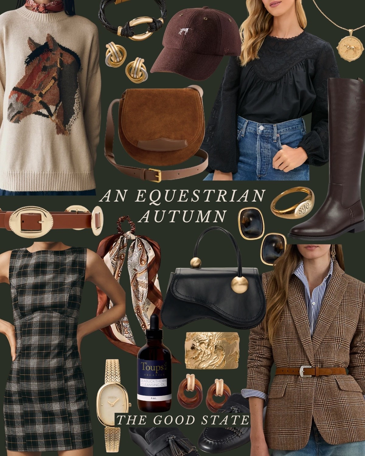 An Equestrian Autumn🍂 🐎 
This collection is for all the Ivy League girlies living their best life as the weather begins to cool down and the leaves begin to change. For the ladies whose wardrobes consist of traditional staples like a crisp white button up and a timeless blazer. This is for the Ralph Lauren lovers who appreciate a blend of casual and refined pieces. A blend of English Equestrian and Americana…with a touch of Gilmore Girls💁🏼‍♀️ The ones who love all things suede, plaid and of course good denim moment and a pair of riding boots. This is for the girlies who thrive when layering clothes and who accessorize with a silk scarf, wrist watch and leather bag. This collection is for the ladies who love quality pieces that are classic, preppy, polished and will stand the test of time and outlive the ever changing trends. This is for you, my fellow Fall girlies🍂

#ltkstyletip #ltkunder50 #amazonfashion #founditonamazon #ltksalealert #slowliving #romantizeyourlife #fall #fallstyle #fallseason #autumn #90sera #90style #90saesthetic #ralphlauren #equestrian #horserider #americana #fallfashion #falloutfit #preppyfashion #ivyleague
Wedding guest, jeans, back to school, college outfit ideas, riding boots, wedding guest dress, western style, JCrew, JCrew factory, Anthropologie, Anthro, quince, nordstrom, tuckernuck, Walmart fashion, H&M, mini dress, fall photoshoot, designer look for less, saddle bag, boots, jacket, coat, family photos outfits, madewell, Toups and co, clean beauty, Kate spade, Amazon fashion, loafers, Breda, Susan Shaw, loeffler Randall, the good state, Lauren England 

#LTKFindsUnder50 #LTKSaleAlert #LTKStyleTip