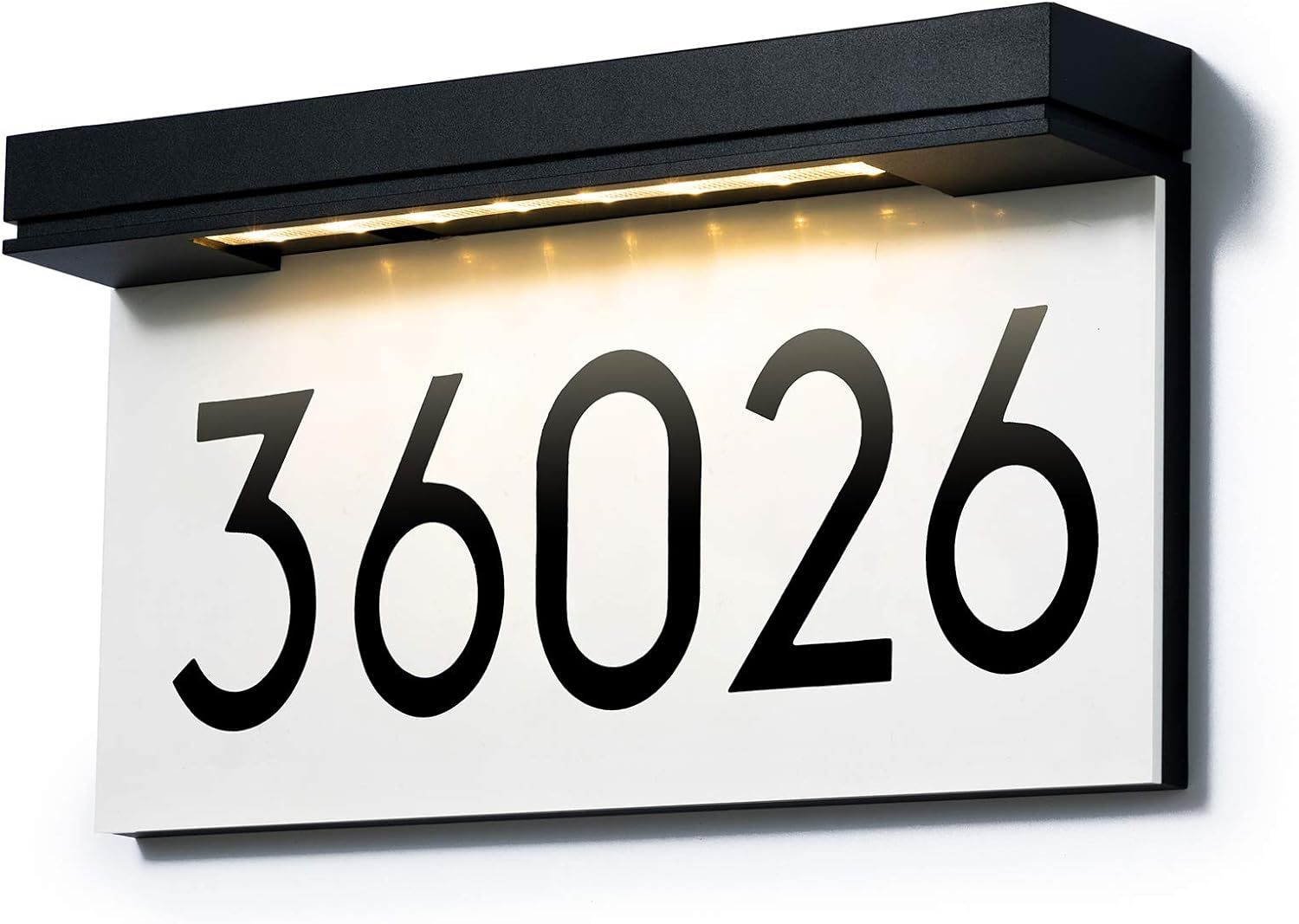 House Numbers Solar Powered, Address Plaques for House, LED Illuminated Waterproof Outside Addres... | Amazon (US)