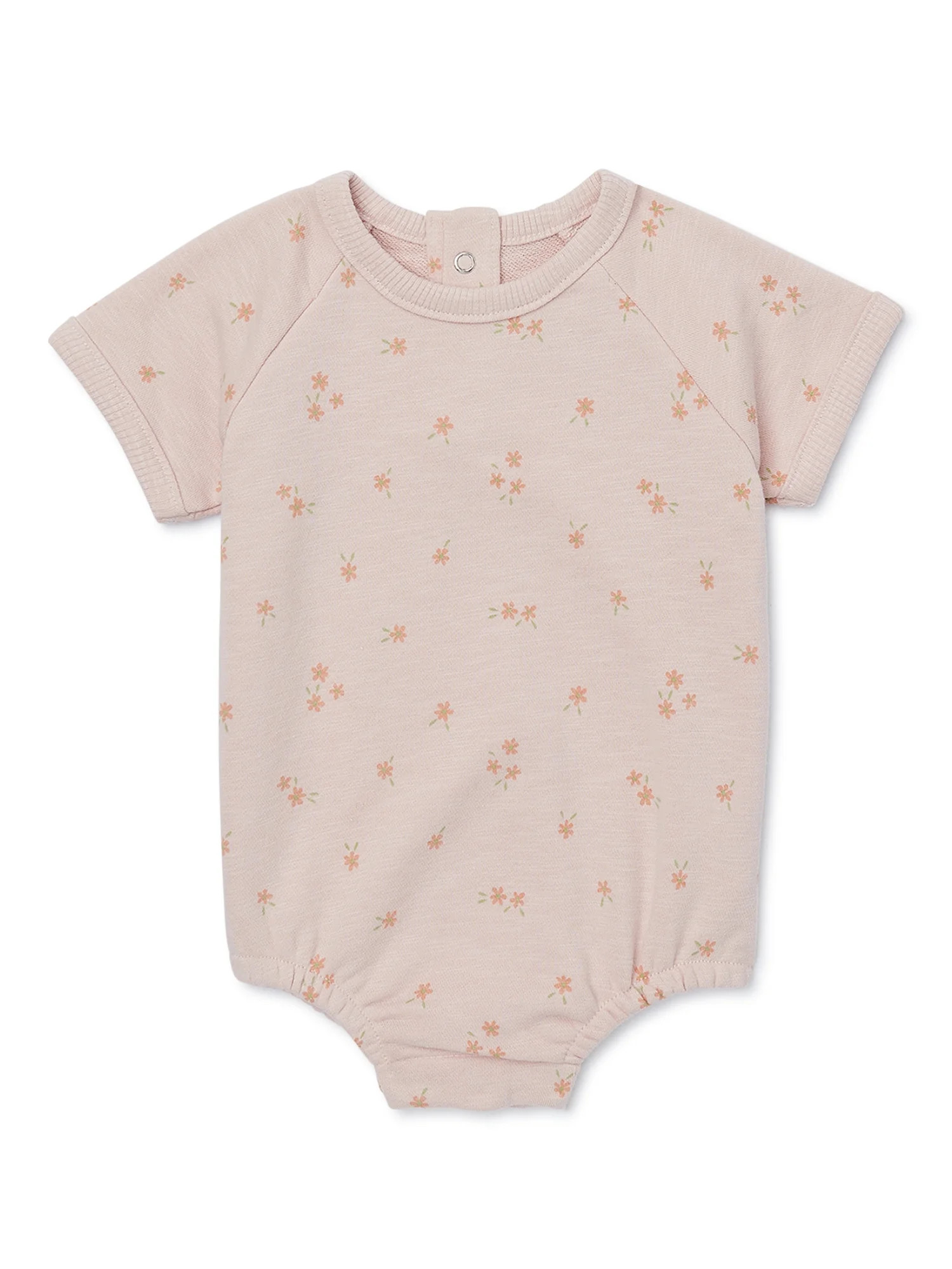 easy-peasy Baby Short Sleeve French Terry Print Bodysuit, Sizes 0-24 Months | Walmart (US)