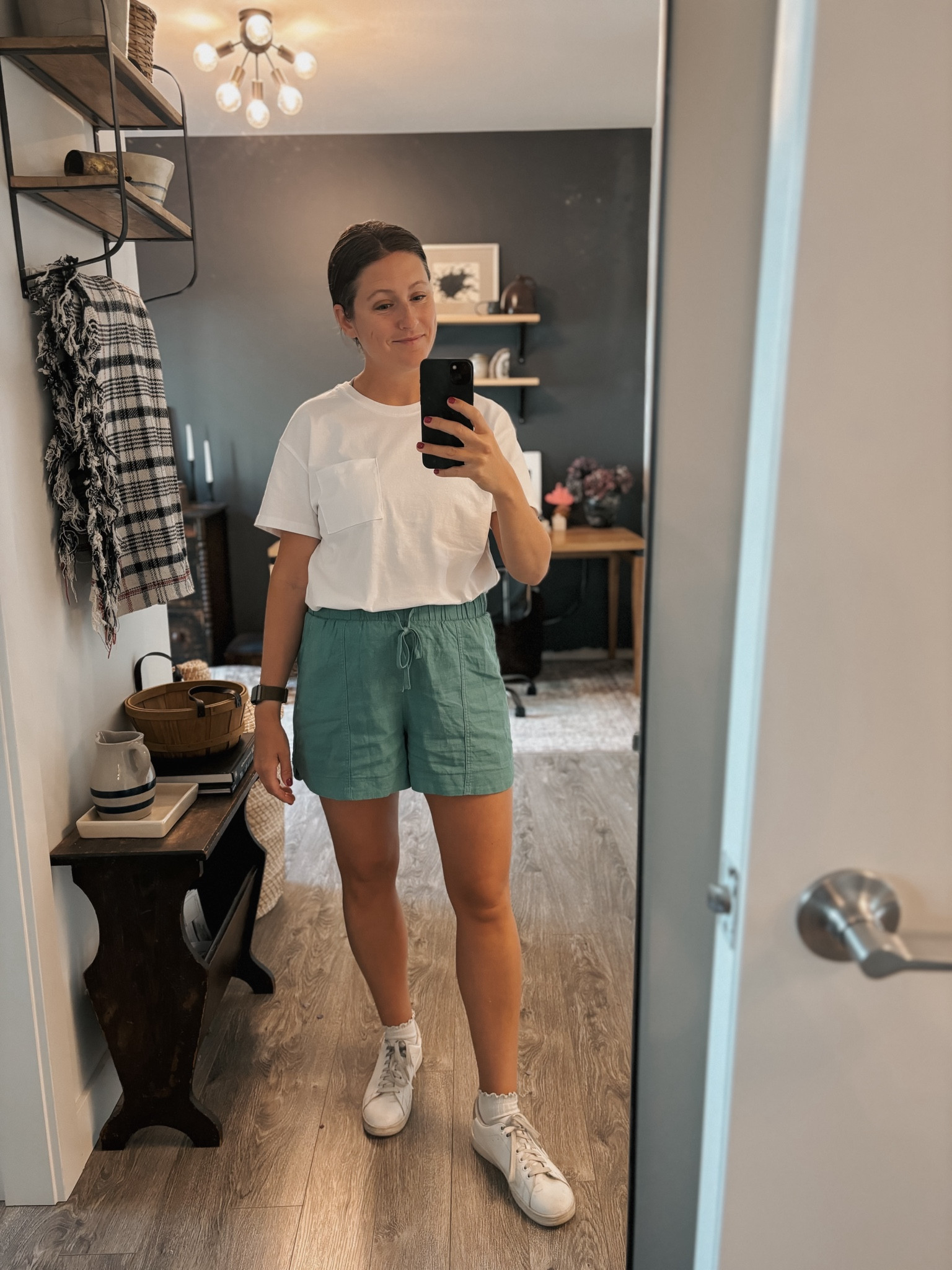 Target and Walmart outfit! 🎯 I’ve got another summer outfit for you once again using my favorite $20 linen shorts from Target. I have them in three different colors and prints now, so I’ve basically got my summer wardrobe planned. 😂 I also am wearing the BEST oversized pocket t-shirt from Walmart, which is the perfect summer staple. #walmartfashion #targetstyle 

#LTKMidsize #LTKStyleTip #LTKFindsUnder50