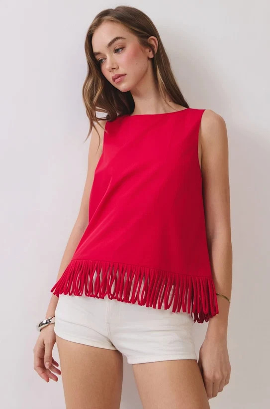 Sienna Fringe Hem Top | The Collection Texas
