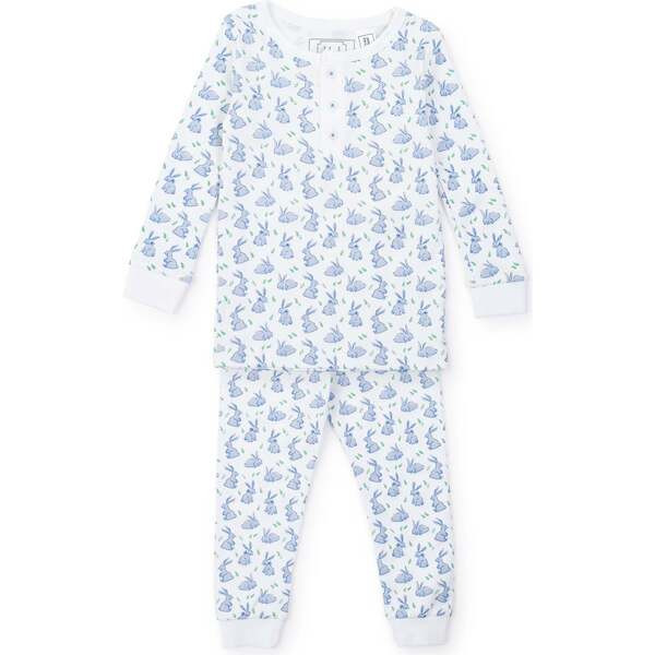 Jack Boys' Pajama Pant Set, Bunny Hop Blue | Maisonette