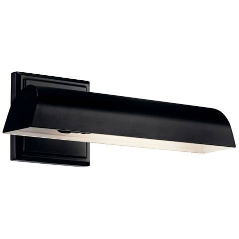 Kichler Carston 8 1/2" Wide 1-Light Black Finish Picture Light - #2753F | Lamps Plus | Lamps Plus