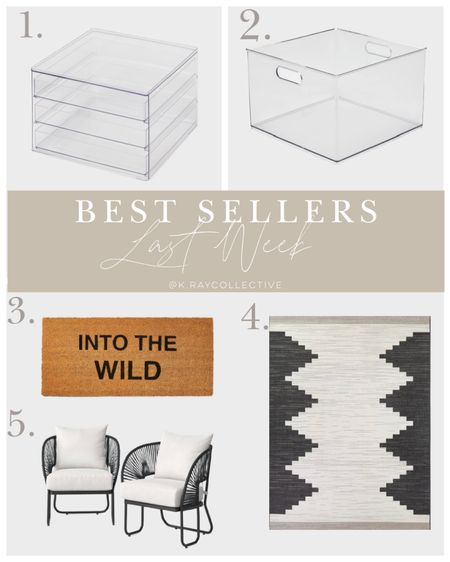 Here’s the best selling links in home last week.  Or favorite clear storage, outdoor patio furniture, rugs, and doormats.

#patiodecor #outdoorschairs #patiofurniture #outdoorrug #storagebins 

#LTKfindsunder50 #LTKSeasonal #LTKhome