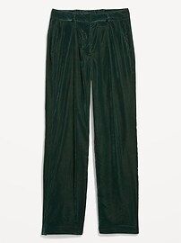 Extra High-Waisted Pleated Taylor Trouser Velvet Pants for Women | Old Navy (US)