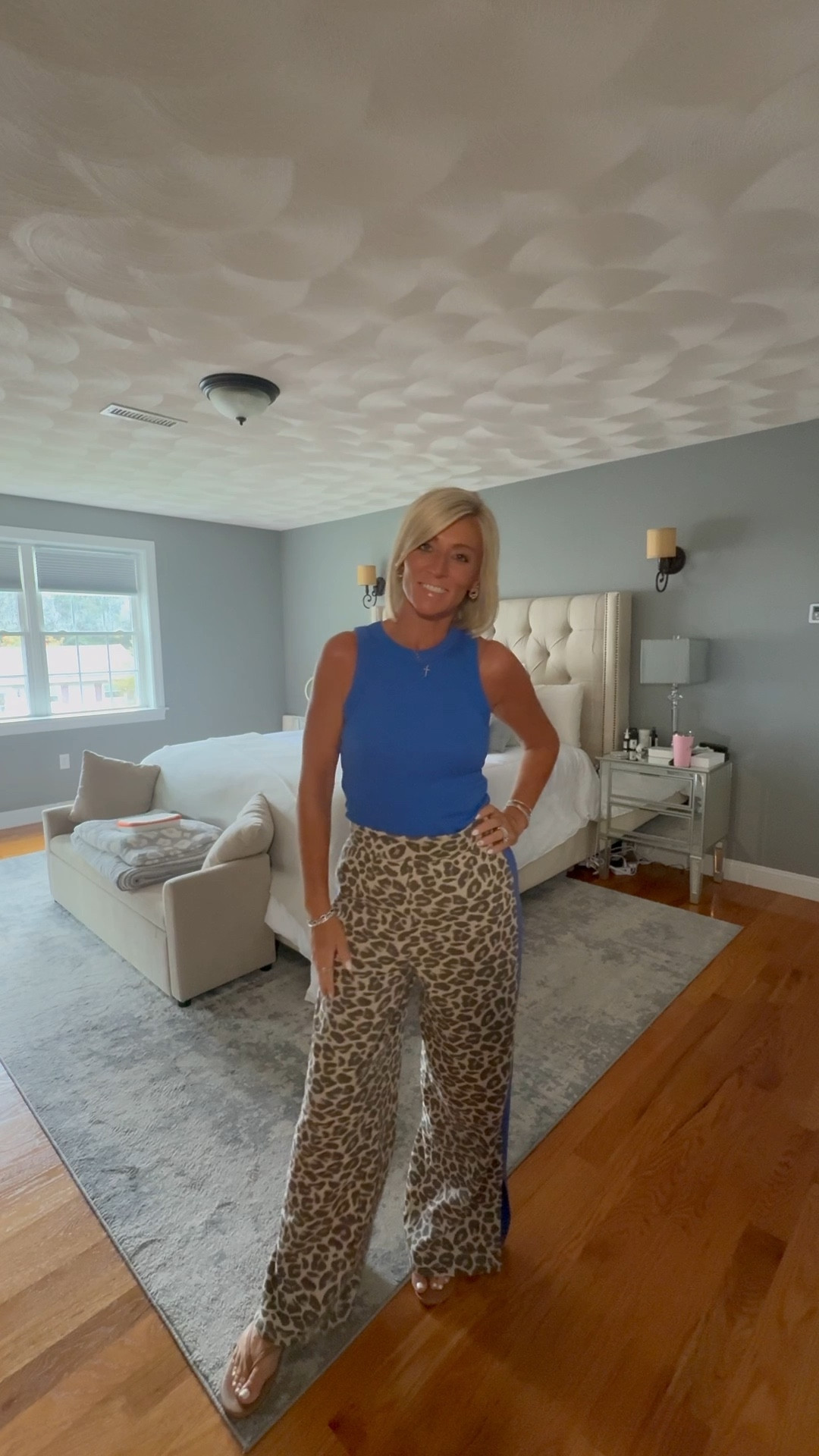 Terrible lighting because terrible weather but cute and comfy outfit. Tank and pants both on sale and less than $23 for both! 💥

#LTKSaleAlert #LTKOver40 #LTKFindsUnder50