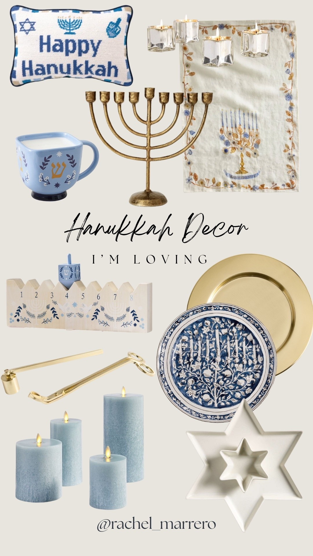 Hanukkah Decor I’m loving! 


Tablescape, decorative objects, Radican, mug, candlestick holders, tea towel, plates, candles, dishes, kitchen, affordable 

#LTKSeasonal #LTKHome #LTKStyleTip