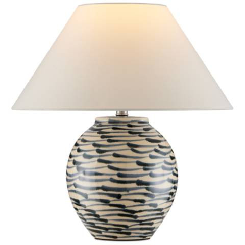 Currey &amp; Company 15.5" Minnows Blue Ceramic Table Lamp | Lamps Plus