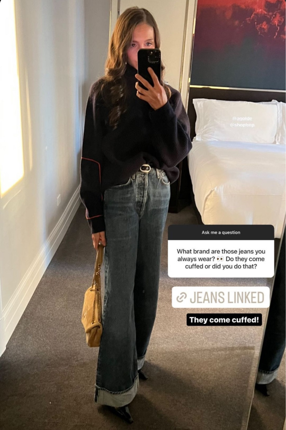 Love these cuffed Agolde jeans 🖤

#LTKstyletip #LTKSeasonal