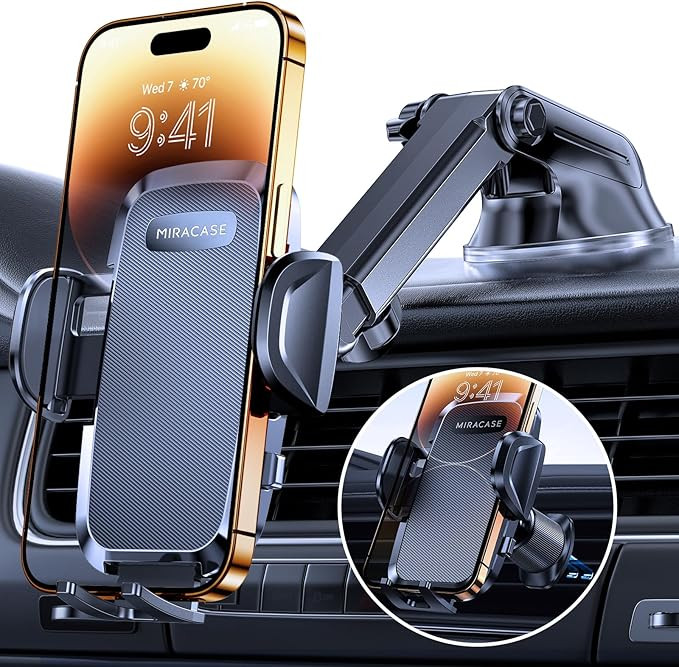 Miracase Phone Holders for Your Car, [Thick Case & Heavy Phone Friendly] Universal Cell Phone Car... | Amazon (US)