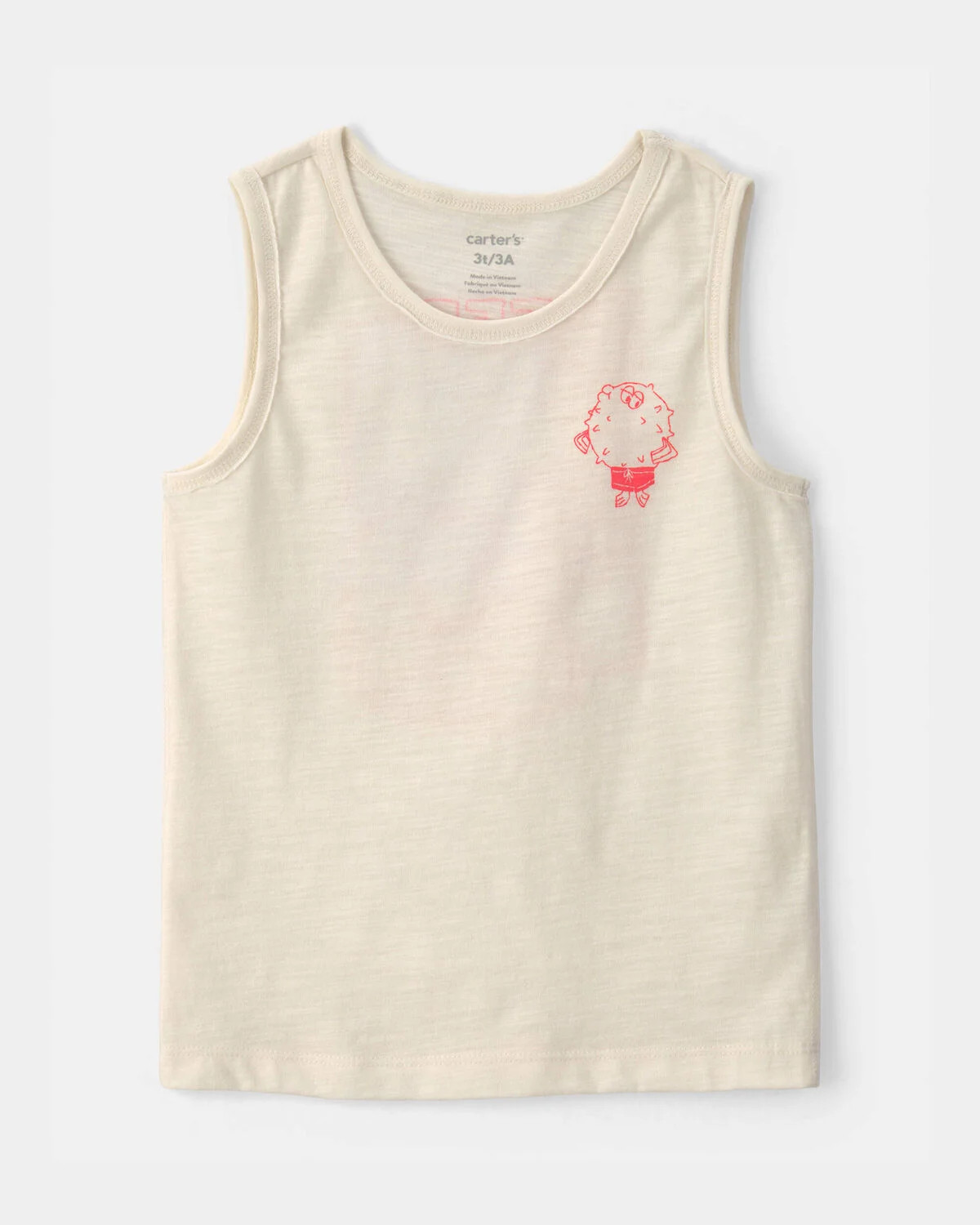 Toddler Boy Pufferfish Tank Top - Cream | Carter's Inc