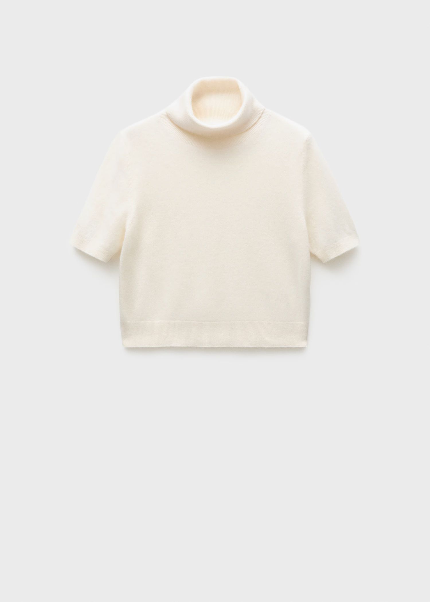 Short-sleeved 100% cashmere jersey | MANGO (US)