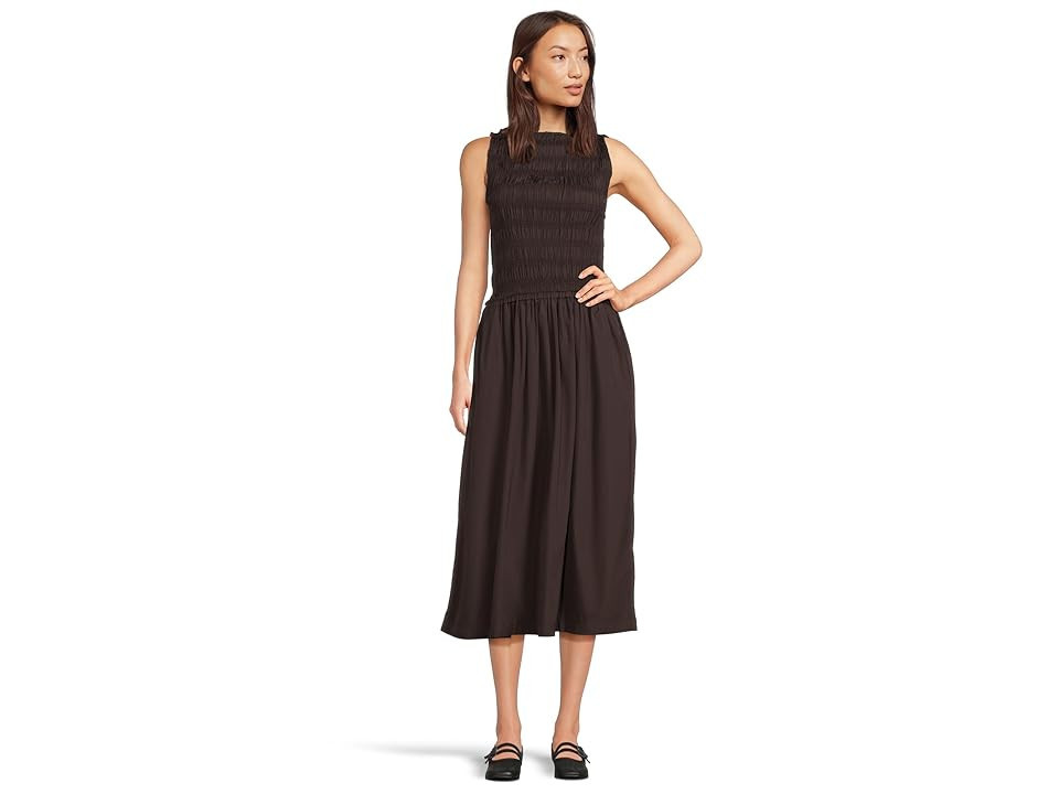 Madewell Keeran Dress Women's Dress Molasses : LG (Women's 10-12), Cotton | Zappos