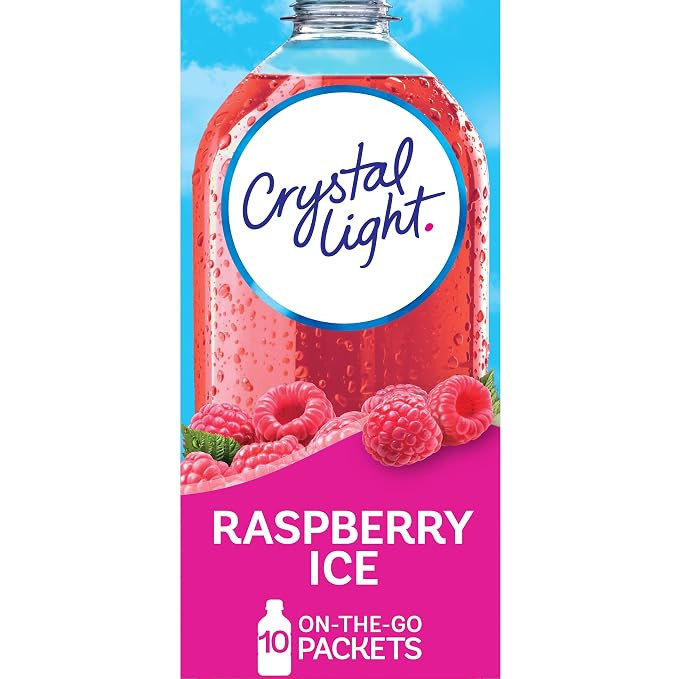 Crystal Light Sugar-Free Raspberry Ice Drink Mix (10 On-the-Go Packets) | Amazon (US)