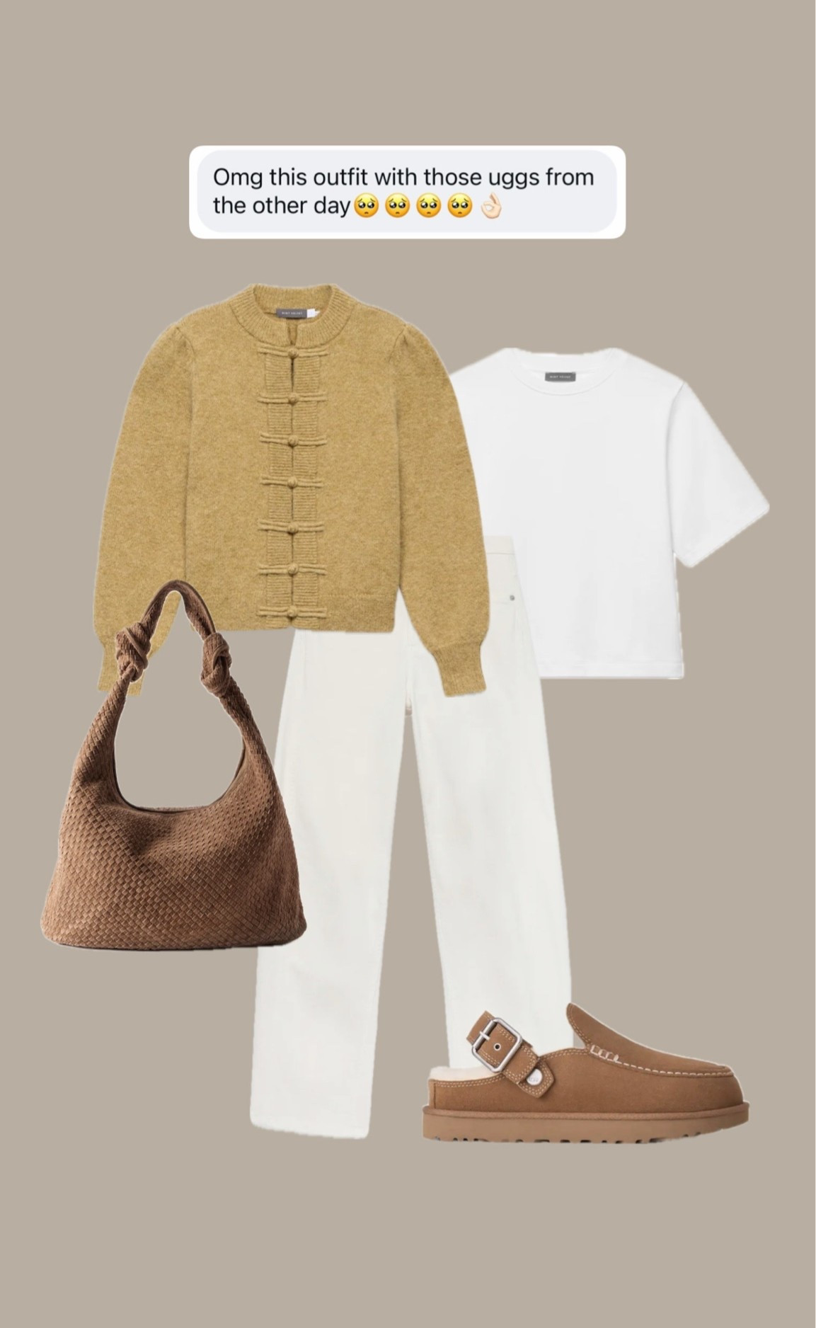 STACIE15 for 15% off the clothes & bag 🤎

Ugg evelina clogs outfit

#LTKautumn #LTKjeans #LTKstyletip