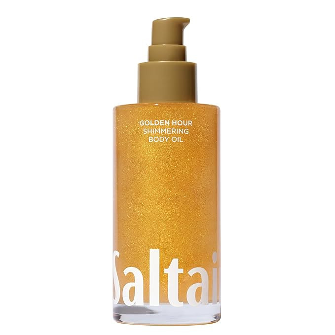 Saltair Shimmering Body Oil - Golden Hour Scented Dry Oil Moisturizer with Light-Reflecting Pearl... | Amazon (US)