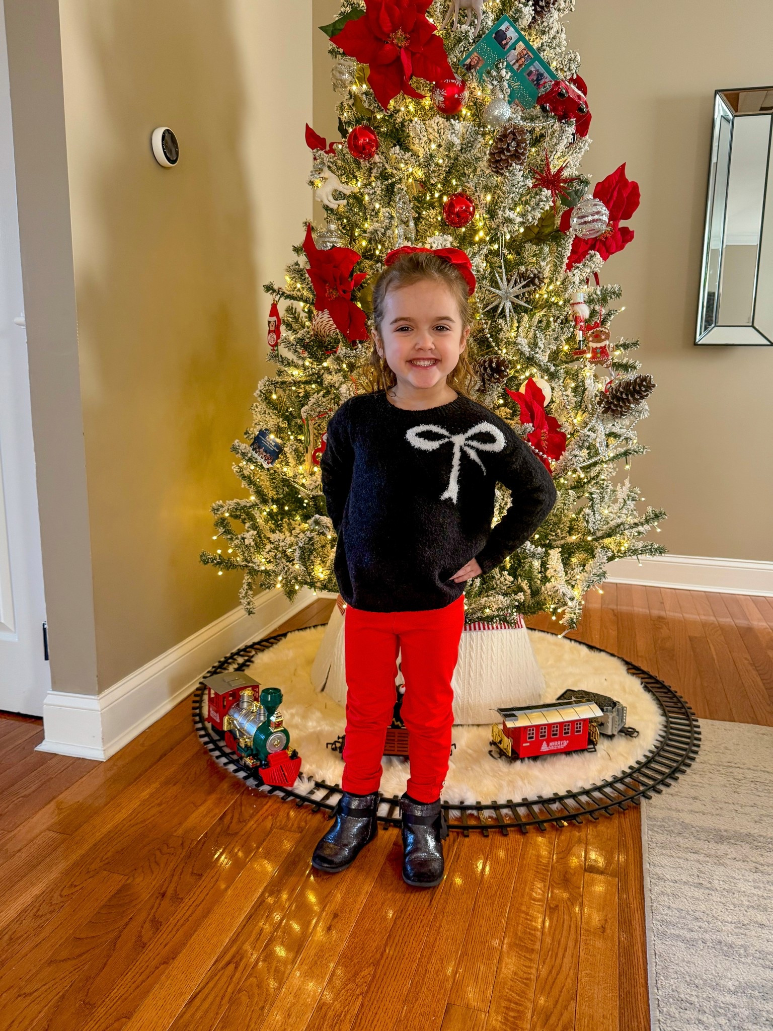 Super cute school look! Bow sweater. Bow trend. Girls look. Toddler girls. Kids look. School outfit. Target. Target kids. Target finds. Holiday sweater. Girls sweater. Bows. Winter look 

#LTKGiftGuide #LTKHoliday #LTKKids