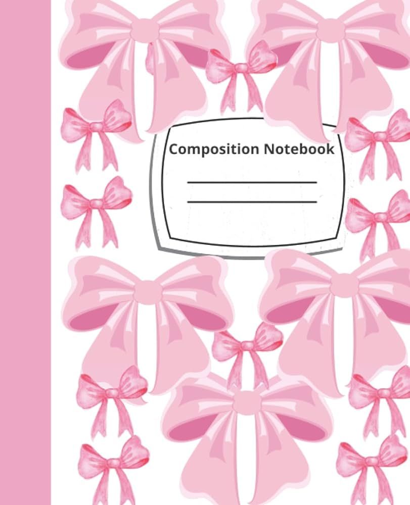 Bow Pink notebook | Amazon (US)