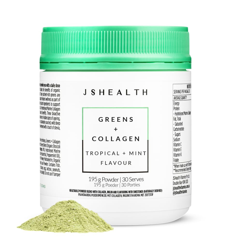 Super Greens Powder - Greens & Collagen Powder - Superfood Powder with Marine Collagen Peptides, ... | Amazon (UK)
