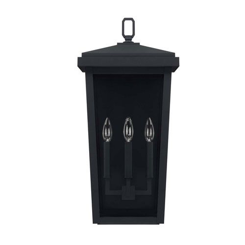 Capital Lighting Fixture Company Donnelly Black 11 Inch Three Light Outdoor Wall Lantern 926232bk... | Bellacor