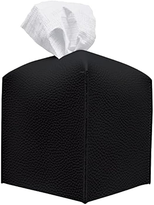 Carrotez Tissue Box Cover, [Refined] Modern PU Leather Square Tissue Box Holder - Decorative Hold... | Amazon (US)