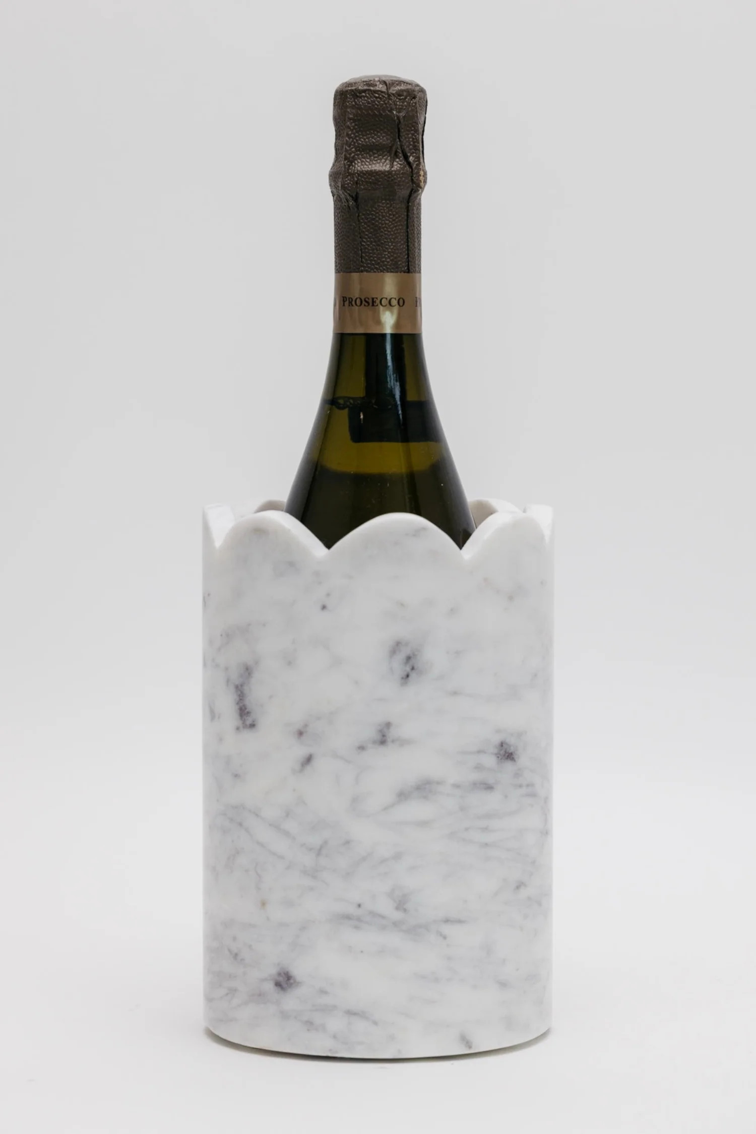 Scalloped Marble Bottle Chiller | THELIFESTYLEDCO