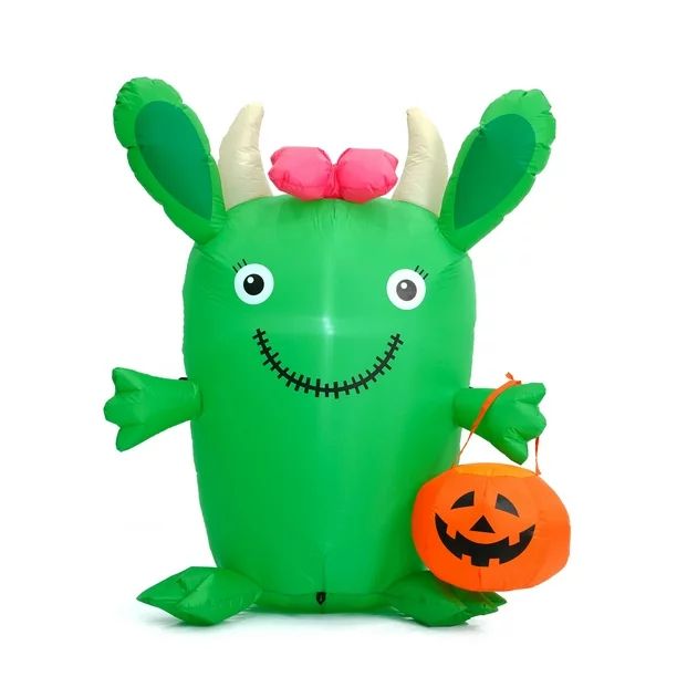 Seasonal LLC - Halloween 4.5ft Friendly Monster Inflatable Lolley - Walmart.com | Walmart (US)