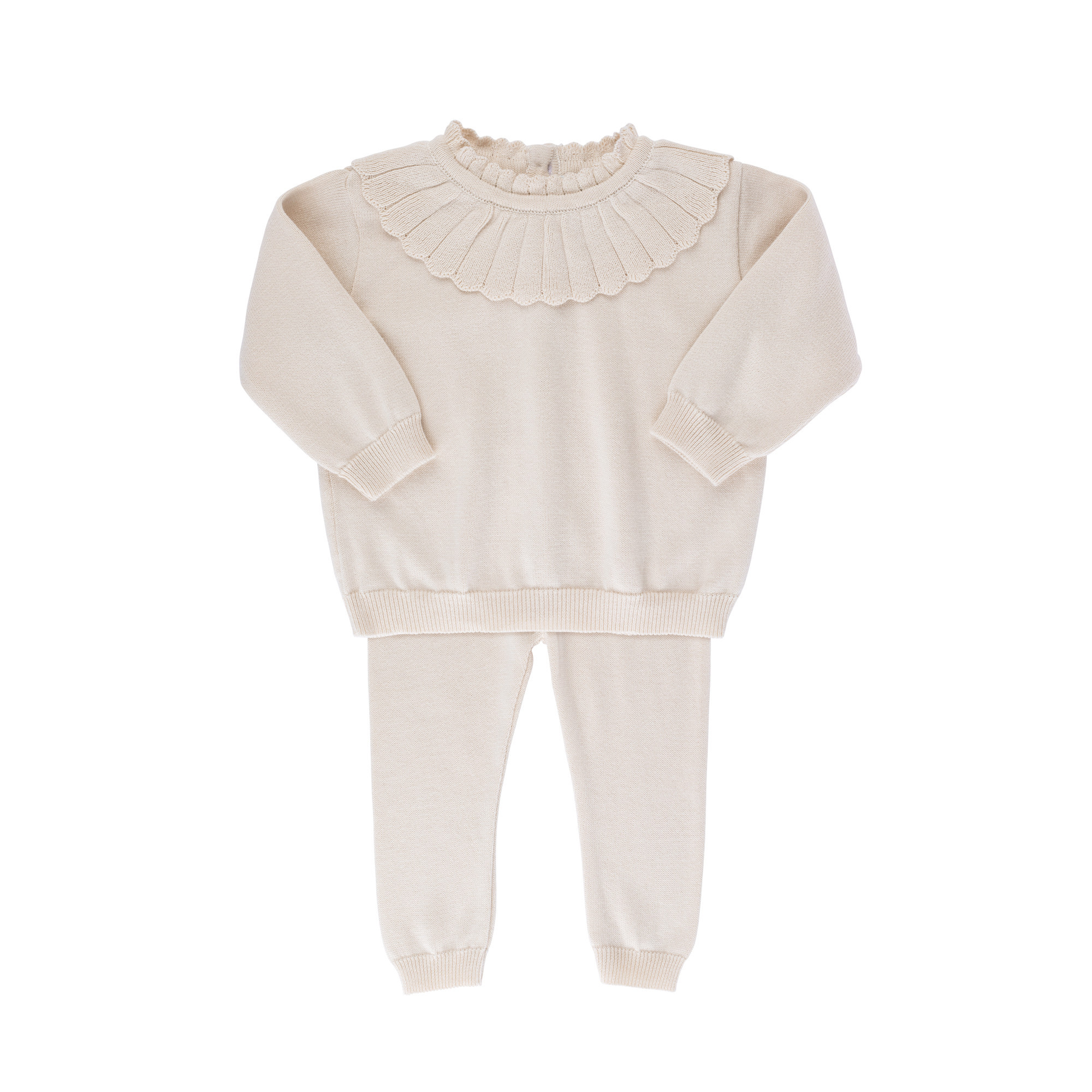 Scalloped Collar Knit Set | Feltman Brothers
