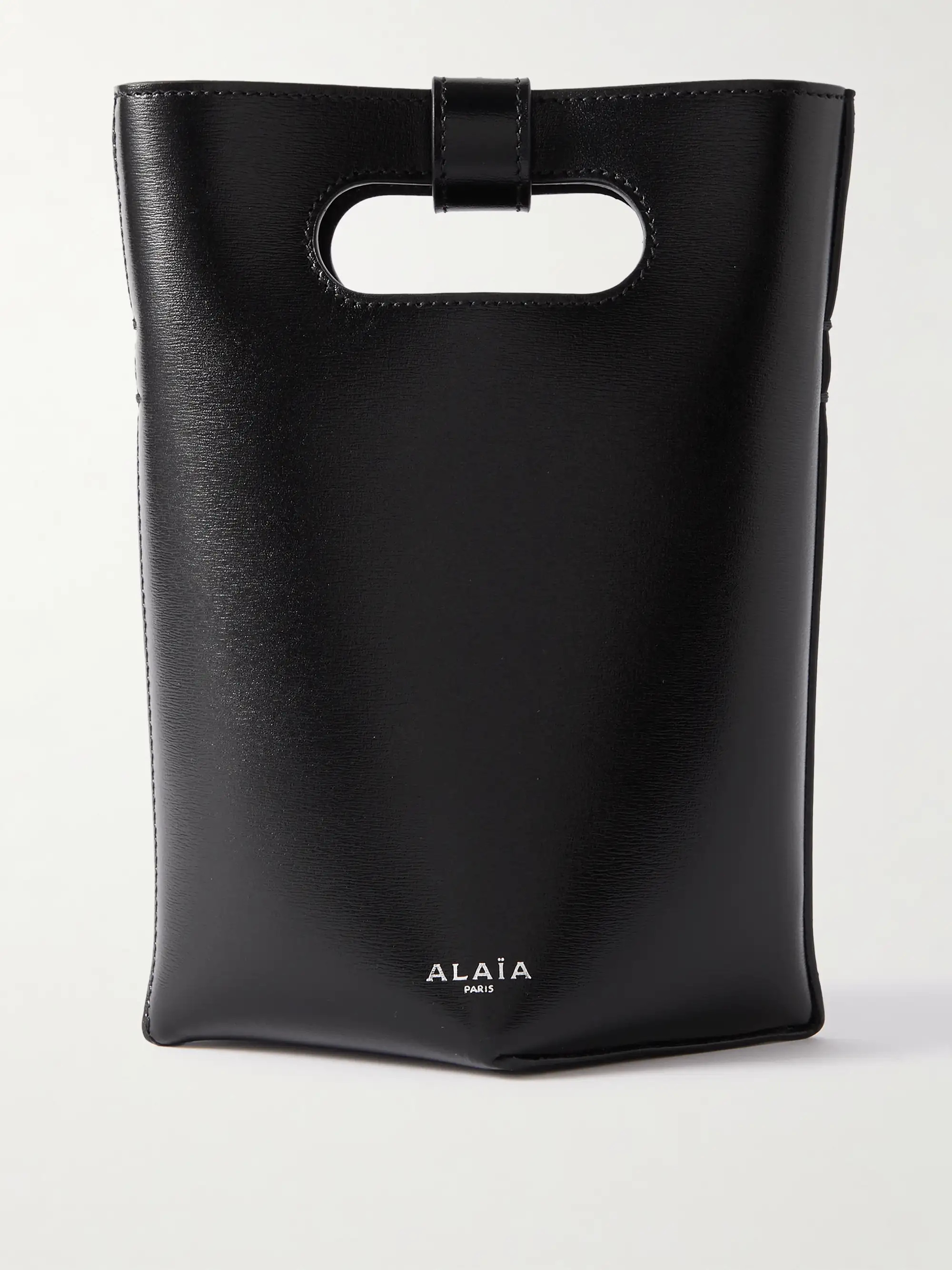 Folded small leather tote | NET-A-PORTER (US)