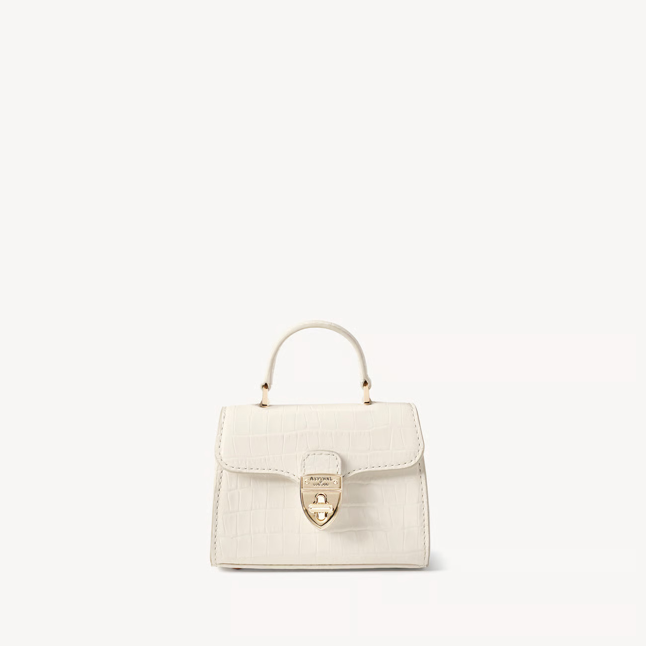 Nano Mayfair
        Deep Shine Ivory Small Croc | Aspinal of London