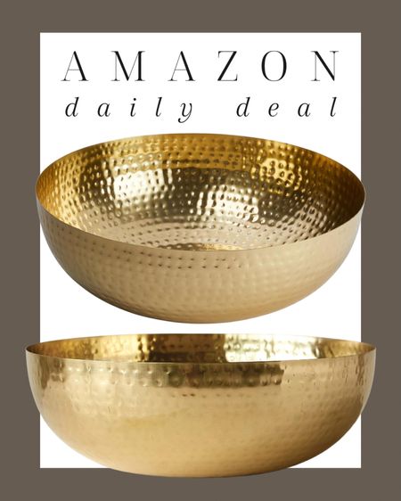 Amazon daily deal ✨ 43% off this pretty hammered bowl! This could be styled on a console, bookcase or coffee table! 

Decorative bowl, gold bowl, hammered bowl, accent decor, decorative accessories, bookcase decor, coffee table decor, entryway, living room, dining room, bedroom, Amazon sale, sale, sale alert, sale finds, Modern home decor, traditional home decor, budget friendly home decor, Interior design, look for less, designer inspired, Amazon, Amazon home, Amazon must haves, Amazon finds, amazon favorites, Amazon home decor #amazon #amazonhome

#LTKhome #LTKstyletip #LTKsalealert