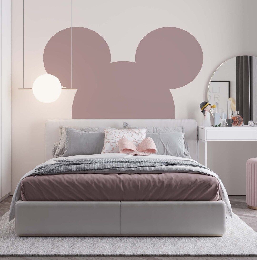 Headboard Wall Decal Arch Sticker Mouse Ears, LF149 - Etsy | Etsy (US)