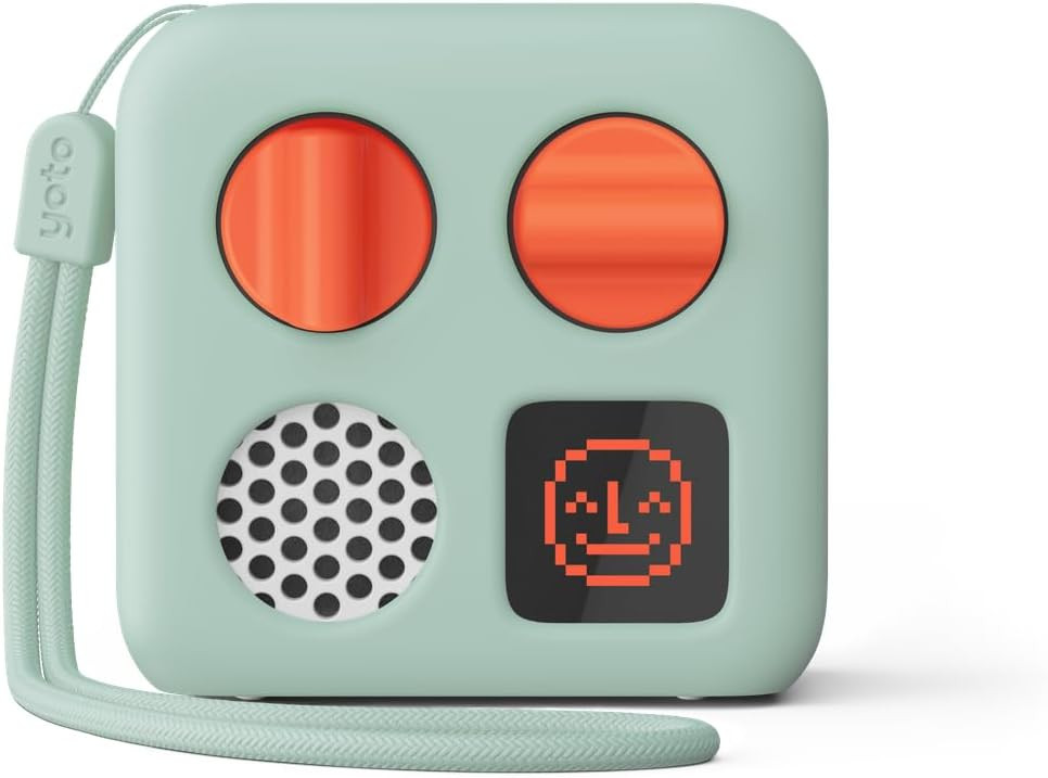Yoto Mini (2024 Edition) + Adventure Jacket in Frog Soup (Green) Bundle - All-in-1 Travel Device for Stories Music Podcast Radio White Noise Ok-to-Wake Alarm Clock, Use as Speaker or with Headphones | Amazon (US)