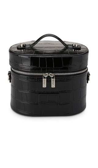 ETOILE COLLECTIVE Oval Toiletry Case in Noir Croc. | Revolve Clothing (Global)