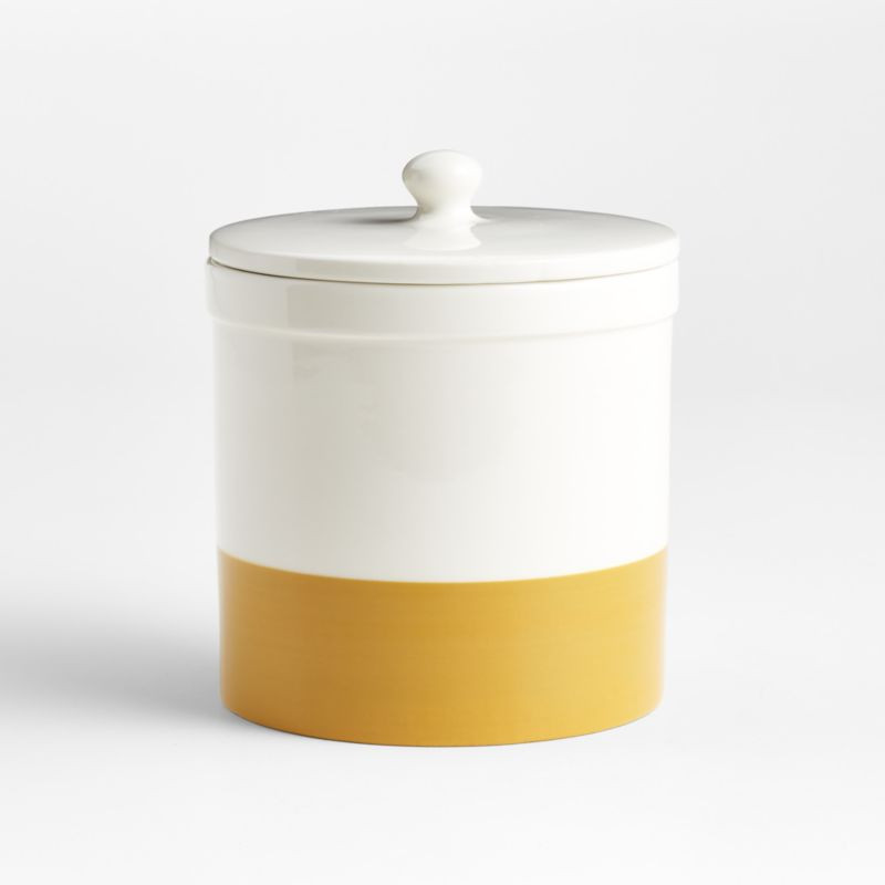 Maeve Medium Dipped Canister + Reviews | Crate & Barrel | Crate & Barrel