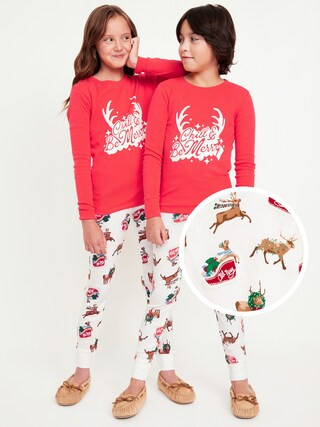 Gender-Neutral Graphic Snug-Fit Pajama Set for Kids | Old Navy (US)