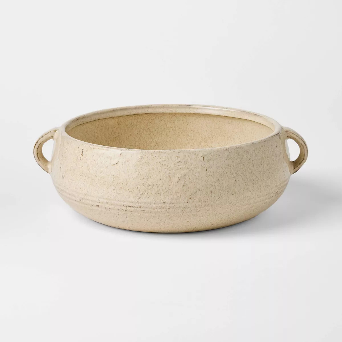Glazed Ceramic Bowl with Handles Cream - Threshold™ designed with Studio McGee | Target