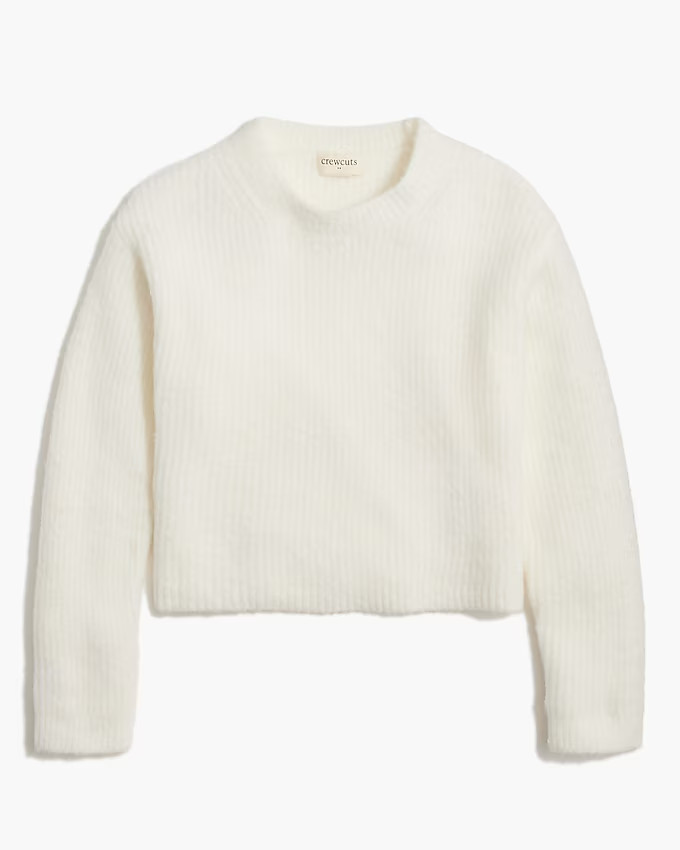 Girls' ribbed sweater in extra-soft yarn | J.Crew Factory