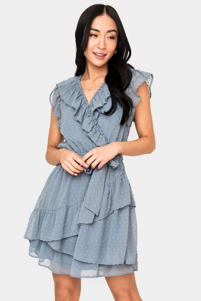 Ruffles for Days Wrap Dress with Belt | Gibson